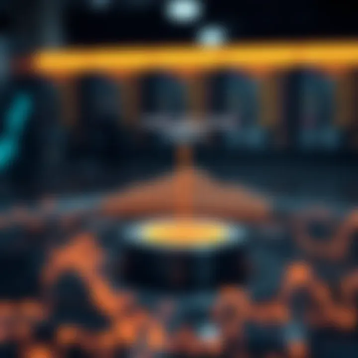 Conceptual diagram showing liquidity benefits of smart order routing