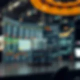 Illustration representing various market structures