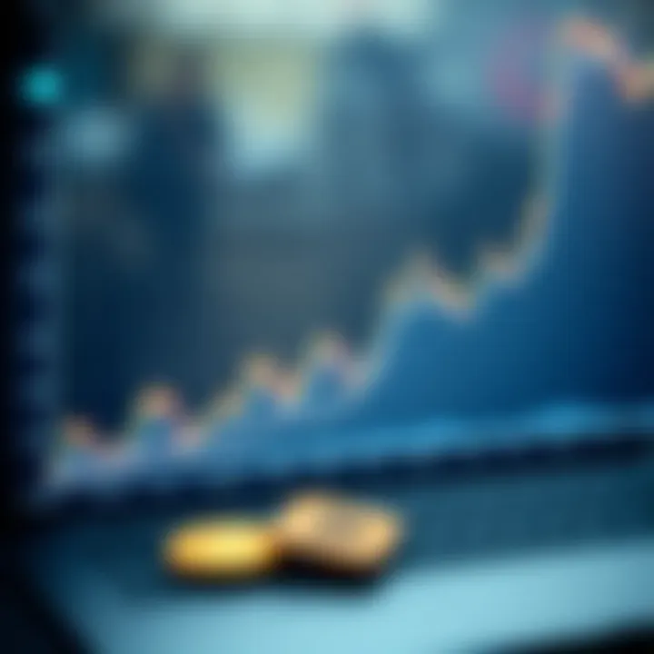 Graph illustrating market volatility in cryptocurrency