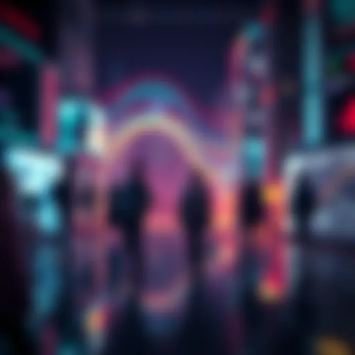 Artistic interpretation of the social impact of the metaverse on communities