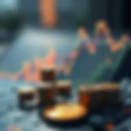 Conceptual representation of digital asset management with blockchain technology