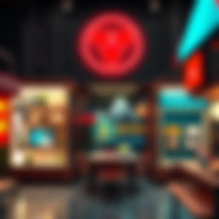 A captivating digital art piece showcasing the evolution of NFT galleries