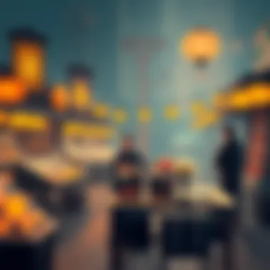 The NFT Marketplace: A Hub for Digital Assets Illustration of NFT marketplace showcasing various digital assets