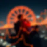 Visual representation of blockchain data tracking