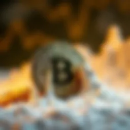 An abstract representation of cryptocurrency growth