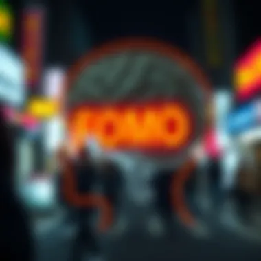 A graphic showing the psychological impact of FOMO.