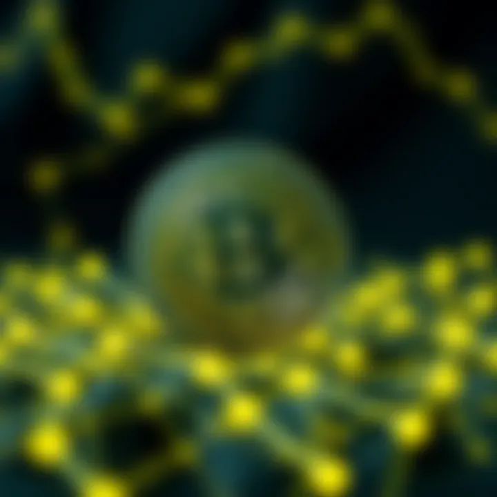 Conceptual representation of blockchain technology