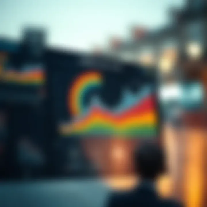 A creative infographic illustrating rainbow chart principles