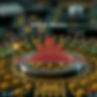 Diagram showing the relationship between hash rate and network performance