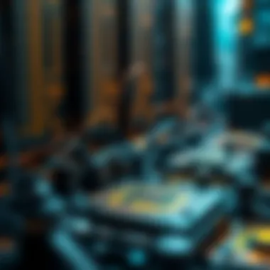 Visualization of key technical elements influencing hash rate