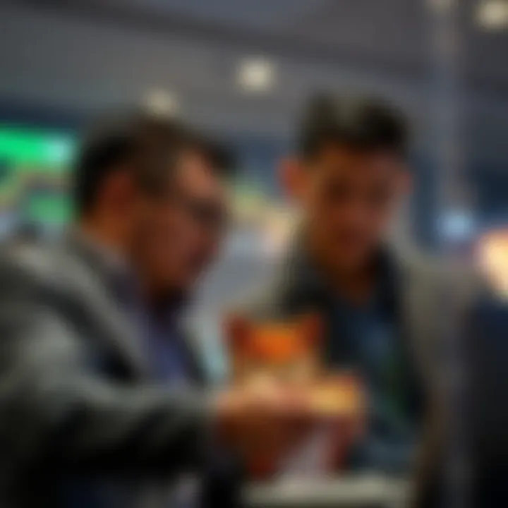 Investors analyzing Shiba Inu cryptocurrency