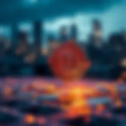 Conceptual representation of blockchain technology