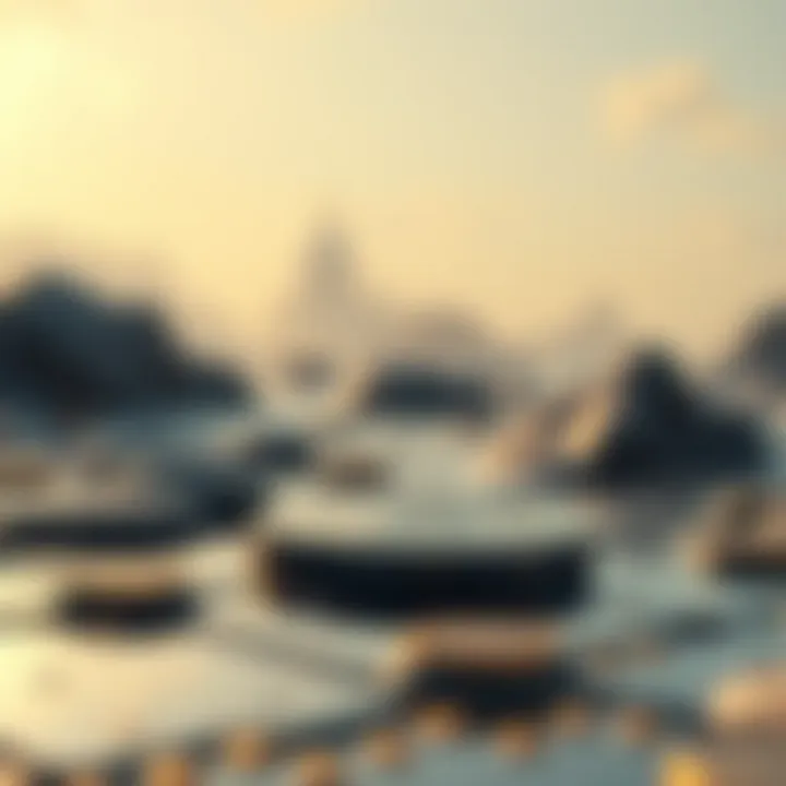 A futuristic depiction of investment opportunities in the crypto ecosystem