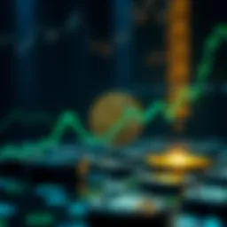 Conceptual representation of cryptocurrency stability