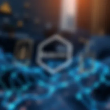 Integration of Blockchain and Financial Solutions A visual diagram illustrating the integration of blockchain and financial solutions