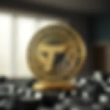 Symbol of TON Coin Symbol of TON coin representing its technological innovation