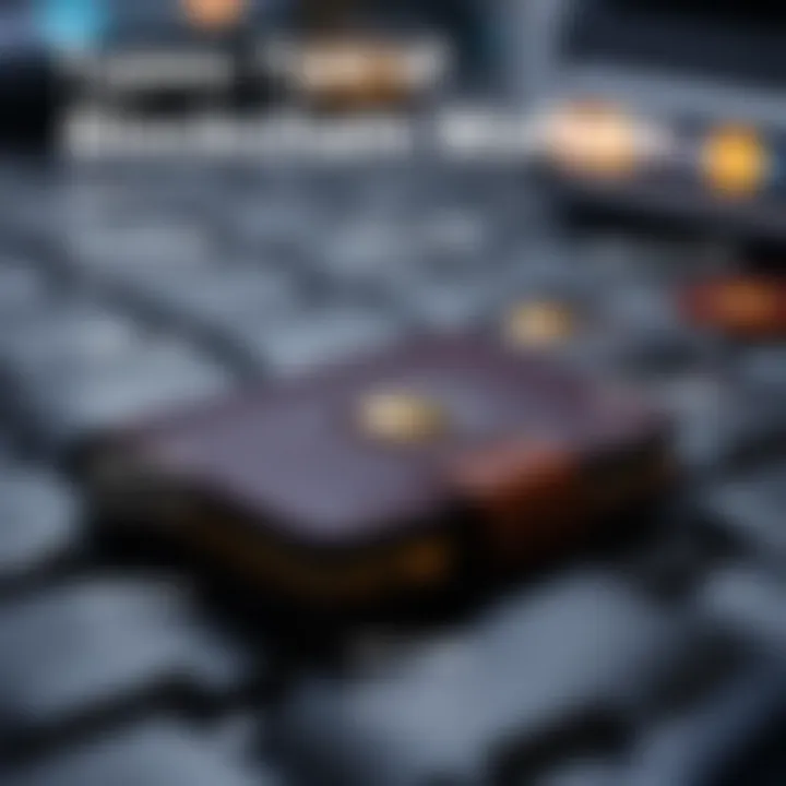 Types of Blockchain Wallets Overview An infographic illustrating different types of blockchain wallets and their features