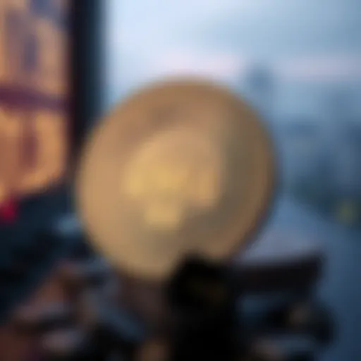 Conceptual illustration of UMA coin in the digital asset landscape