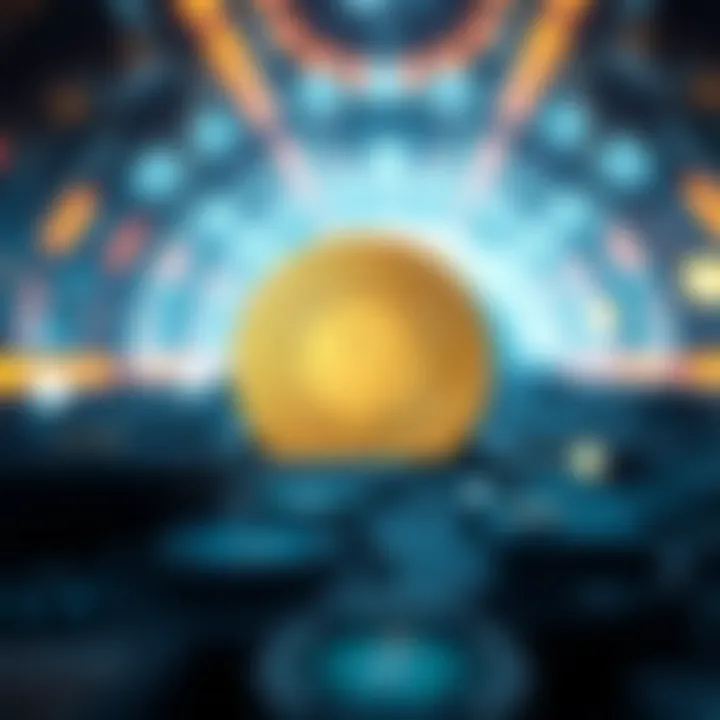 A futuristic representation of digital assets in cryptocurrency