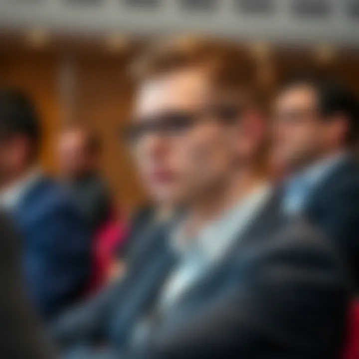 Vitalik Buterin at a conference discussing cryptocurrency