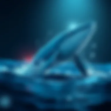 Illustration of Whale Conservation Efforts An illustration depicting whale conservation efforts