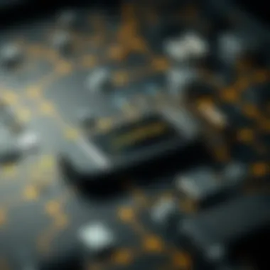 Diagram showing YubiKey integration with blockchain technology